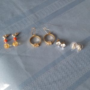 Lot of 4 Pairs of Earrings